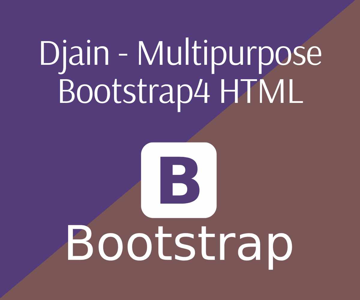 Djain - Multipurpose Bootstrap4 HTML template for responsive websites