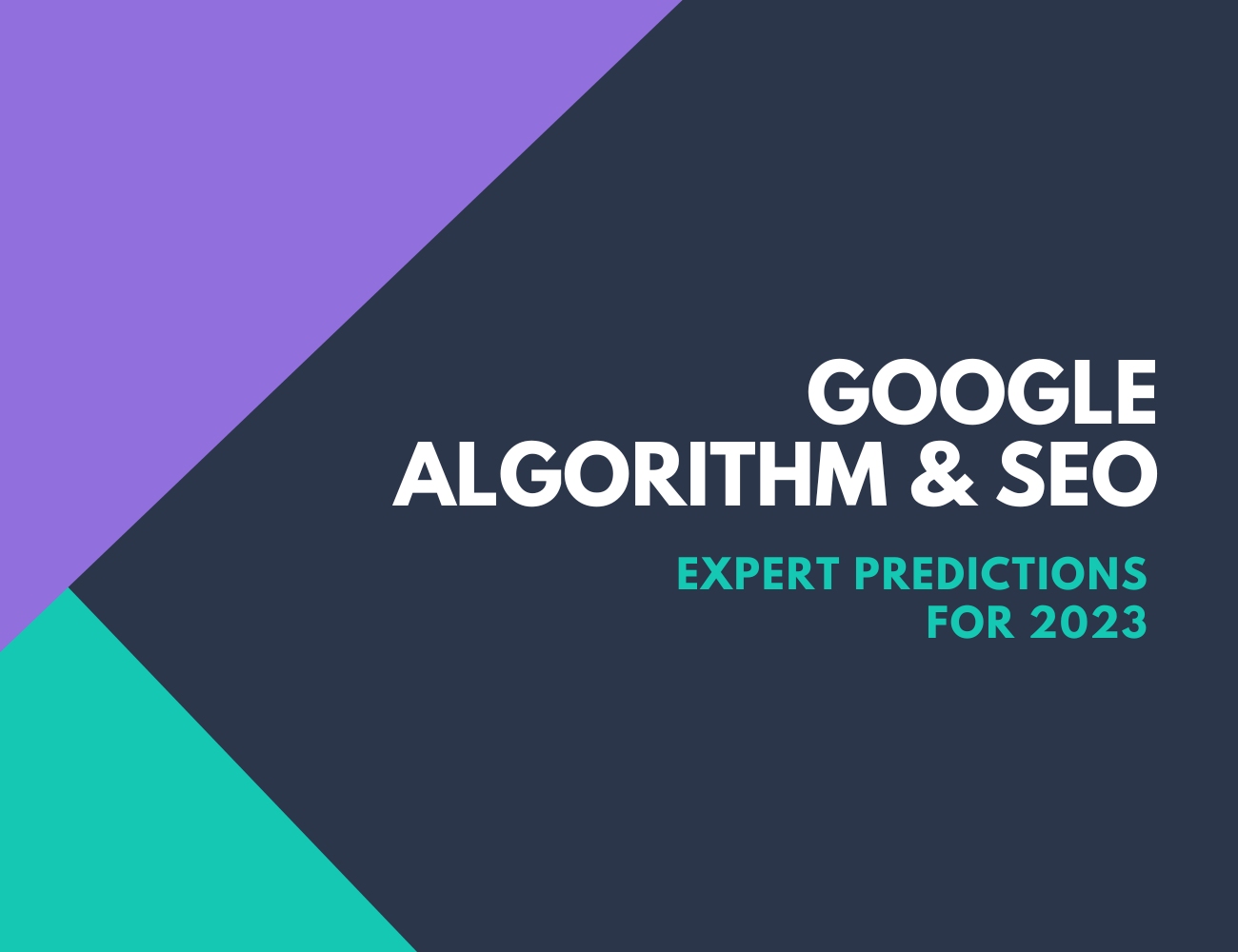 Expert SEO & Google Algorithm Predictions For 2023