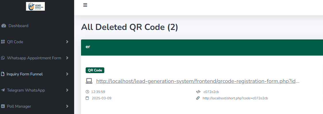 QR Form Step 9