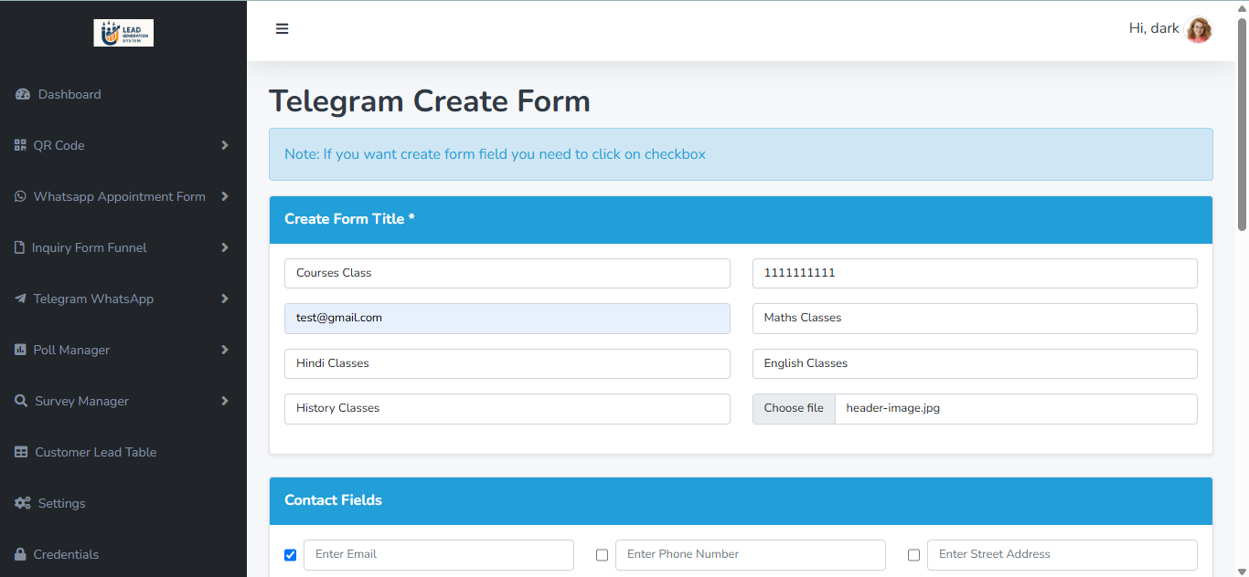 Form Submission